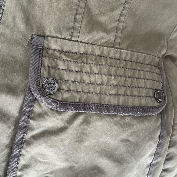 7 for all mankind utility jacket army green XS - Picture 4 of 6